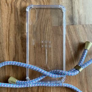 xou xou iPhone XS phone necklace & case